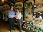 Andy Burton (right) receives the ‘Agent of the Year’ award from operations director, Tony Dedman